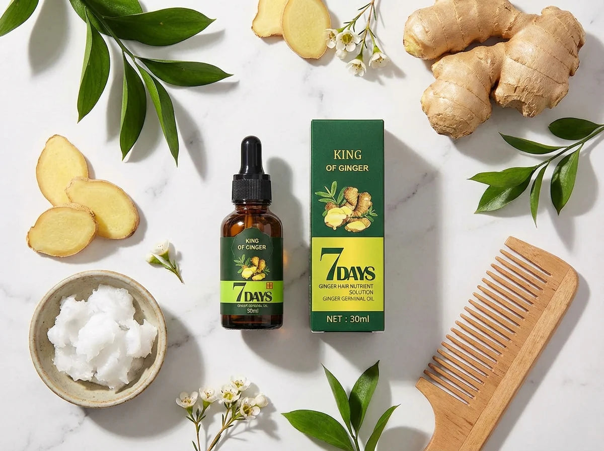 Aceite de Jengibre para el Pelo de Mujeres